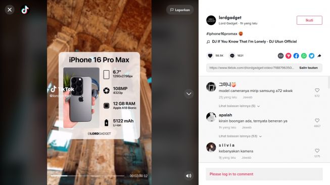 Viral iPhone 16 Pro Max di TikTok, Ini Bocoran Spesifikasi dan Tanggal Rilisnya