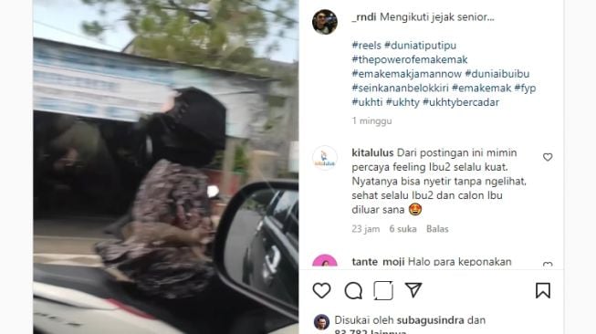 Viral Emak-emak Naik PCX Tetap Melaju Meski Pandangan Ketutup Jilbab, Warganet: Kekuatan Mata Batin