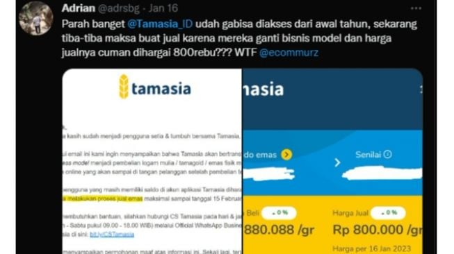 Profil Tamasia: Startup 'Paksa' Investor Jual Emas Usai Perusahaan Ganti Model Bisnis