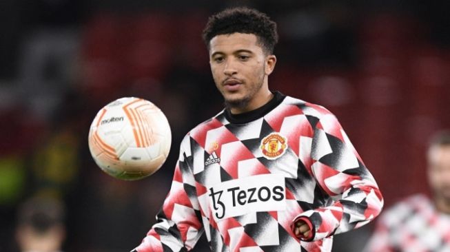 Winger Manchester United, Jadon Sancho. [Oli SCARFF / AFP]