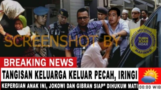 CEK FAKTA: Presiden Jokowi Stres, Gibran Rakabuming Dipastikan Dihukum Mati, Benarkah?