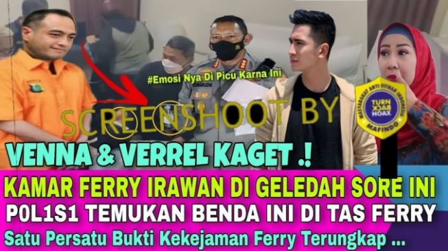 CEK FAKTA: Kamar Ferry Irawan Digeledah dan Bukti Kekejamannya Ditemukan, Benarkah?