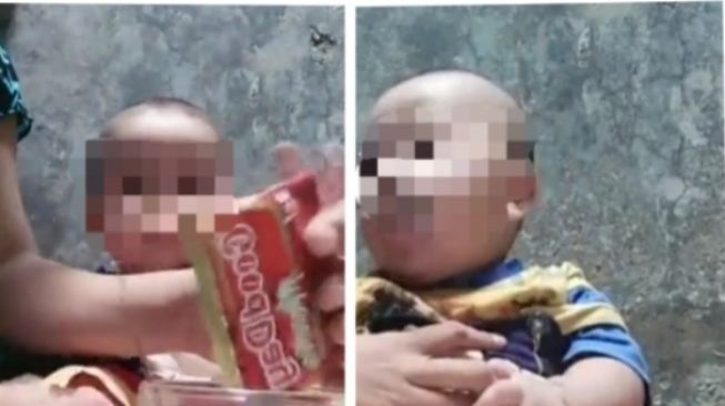 Tak Cuma Kopi Sachet, Bayi 7 Bulan Ini Ternyata Diberi Susu Kental Manis Hingga Ayam dan Nasi Pedas Oleh Ibunya