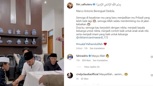 Pacar Nikita Mirzani Putuskan Jadi Mualaf Sinyal Segera Menikah