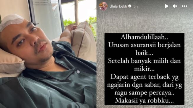 Kondisi Indra Bekti terkini hingga Aldila Jelita singgung soal asuransi. (Instagram/ dhila_bekti)