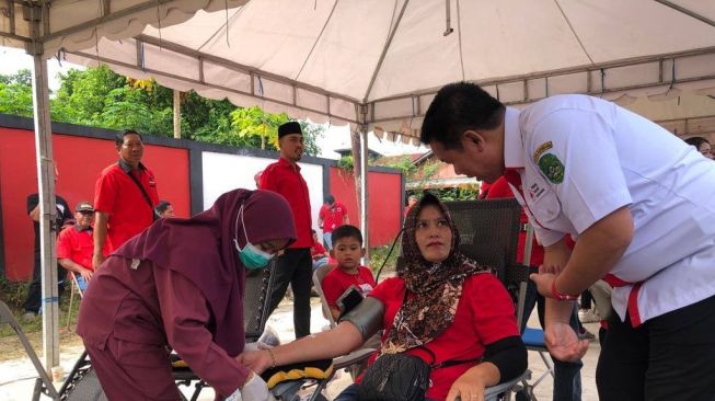 PMI Kukar Gelar Donor Darah di HUT PDI Perjuangan