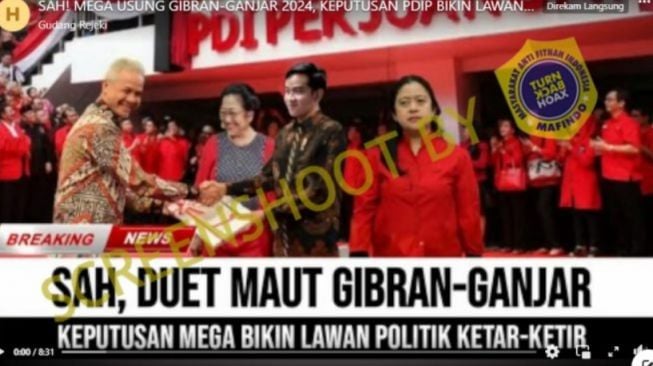 CEK FAKTA: Bikin Lawan Ketar-ketir Megawati Usung Gibran-Ganjar 2024, Benarkah?