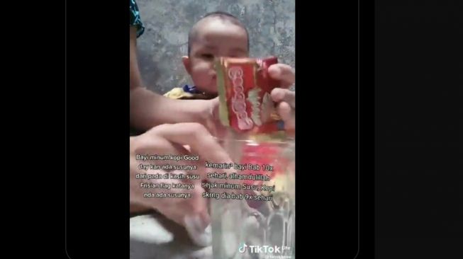 Viral Ibu Beri Kopi Saset ke Bayi, Dinas Kesehatan Sulsel Sebut Demi Konten