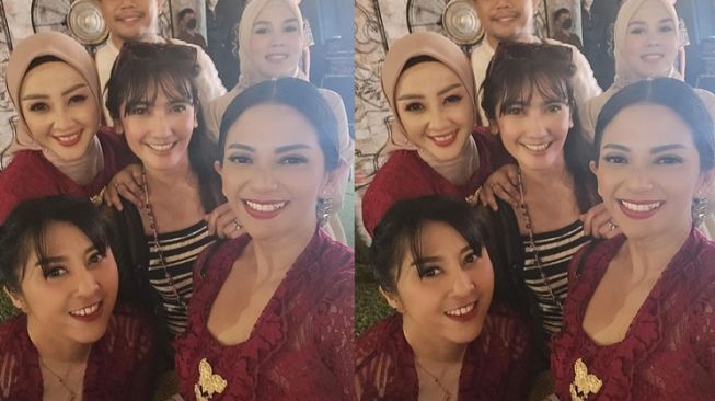 Gaya artis Genta Buana di nikahan Reiner Manopo (Instagram/@erringracesita)