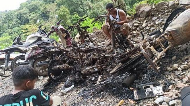 4 Sepeda Motor Pengunjung Wisata di Deli Serdang Dibakar OTK, Pelaku Belum Tertangkap
