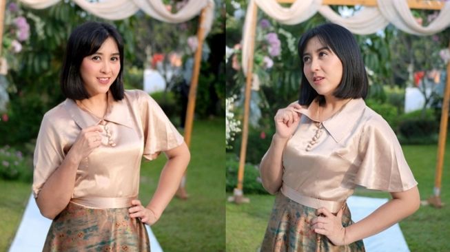 Gaya artis Genta Buana di nikahan Reiner Manopo (Instagram/@erringracesita)