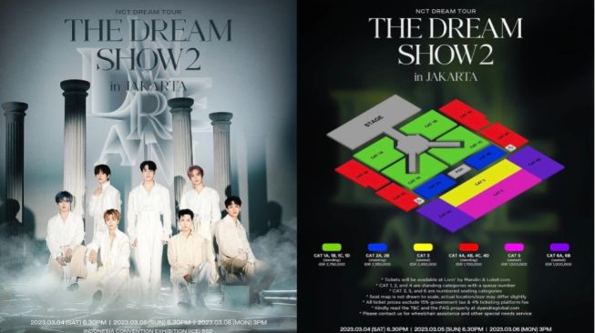 Daftar Harga dan Seatplan Konser NCT The Dream Show 2, Bisa Dibeli Mulai Tanggal Ini!