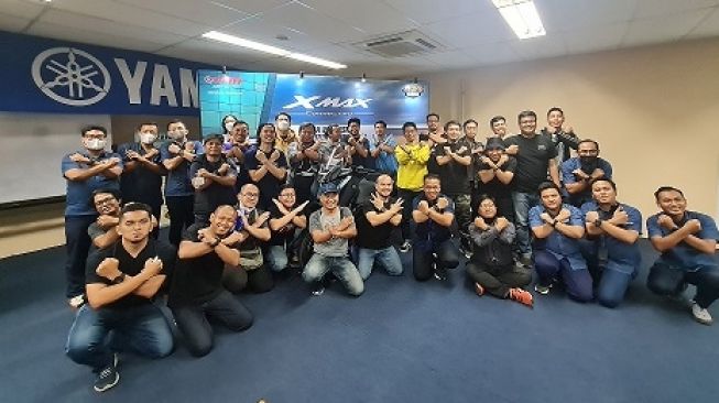 Para jurnalis peserta Media Workshop Bedah Fitur dan Teknologi XMAX Connected [PT YIMM].