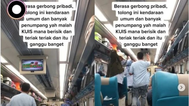 Viral, Penumpang Kereta Justru Main Kuis di Gerbong Selama Perjalanan