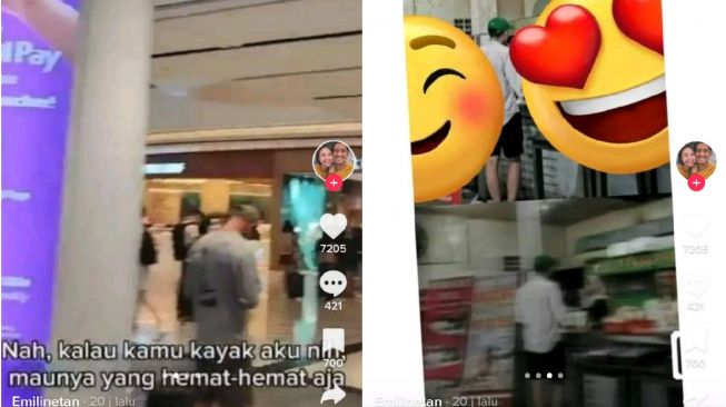 Pria diduga Arya Saloka (tiktok/@emilinetan1)