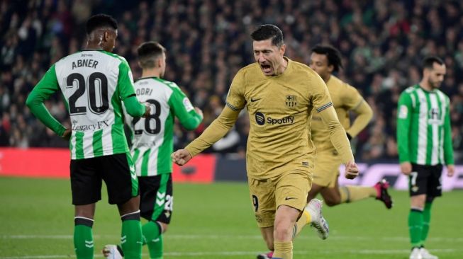 Hasil Real Betis vs Barcelona: Menang 2-1, Blaugrana Kokoh di Puncak Klasemen