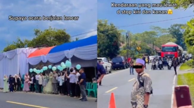 Geger Video Pernikahan di Jalan Raya Bikin Netizen Murka: Sudah Keterlaluan Ini