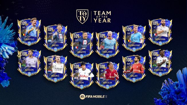 Team of the Year FIFA 23. [FIFA/EA Sports]