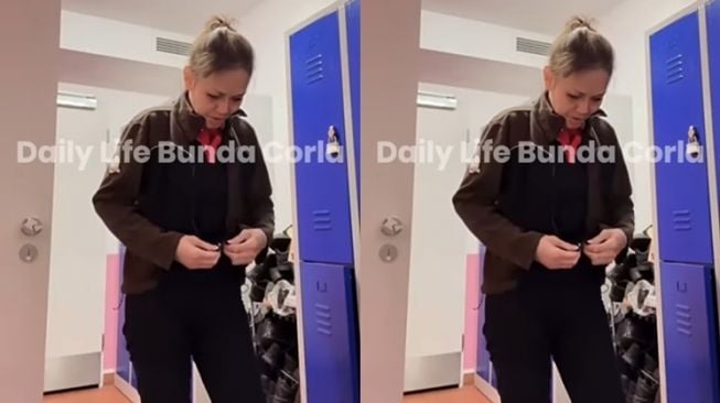 Potret Bunda Corla Langsung Kerja usai Tiba di Jerman (YouTube Daily Live Bunda Corla)