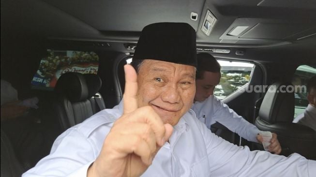 Ketua Umum Partai Gerindra Prabowo Subianto mengingatkan para kader agar tidak menjadi pengkhianat partai. (Suara.com/Novian)