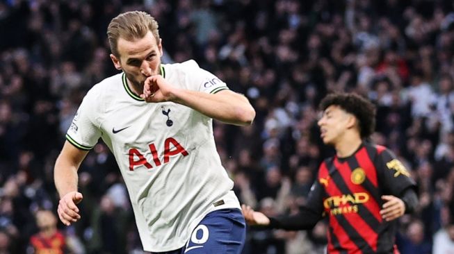 Penyerang Tottenham Hotspur, Harry Kane. [ADRIAN DENNIS / AFP]