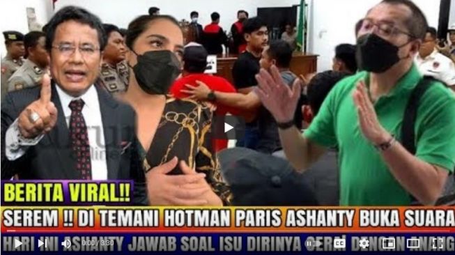 Sebuah tumbnail dari akun YouTube Vemi Liar yang seolah menggambarkan Anang Hermansyah dan Ashanty bercerai.