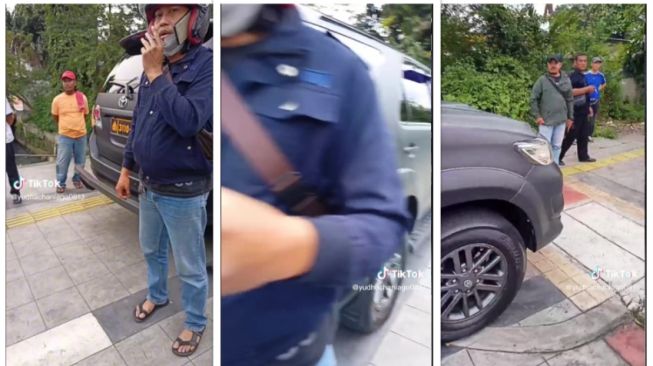 Mobil Dinas Polisi Diduga Masuk Jalur Busway hingga Tabrak Pengendara Motor, Netizen: Presiden Saja Gak Berani