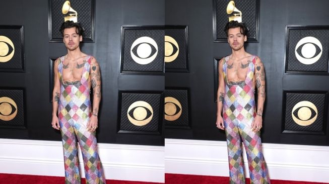 10 Potret Artis dengan Kostum Unik di Grammy Awards 2023, Harry Styles Pamer Dada Bidang