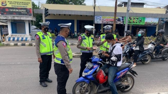 Operasi Keselamatan di Lampung Selatan Dimulai, Polisi Sasar 5 Pelanggar