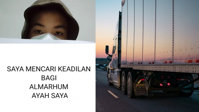 Ayah Jadi Tersangka Pasca Tewas Terlindas Truk, Anak Ini Cari Keadilan