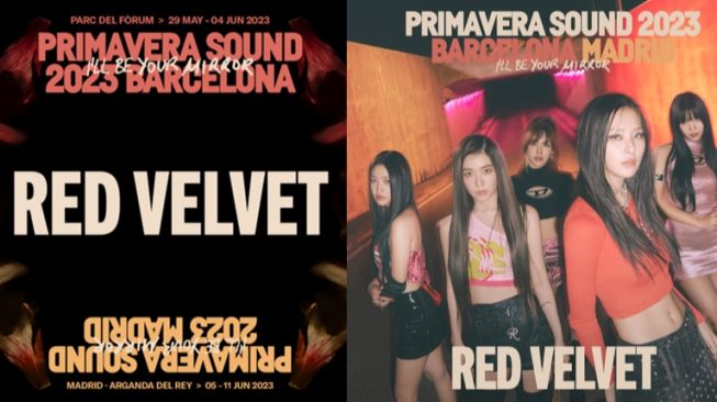 Red Velvet Dikonfirmasi Hadir di 'Primavera Sound 2023' (Twitter/RVsmtown)