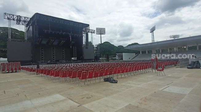 Mengintip Persiapan Venue Jelang Konser Westlife Hari Ini