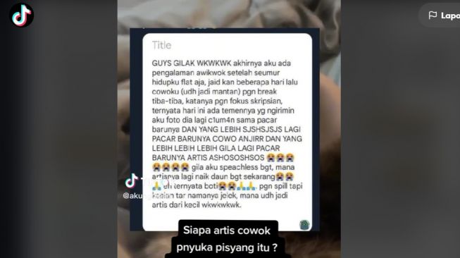 Young artist mourned by same-sex fans (TikTok/@akunghibah)