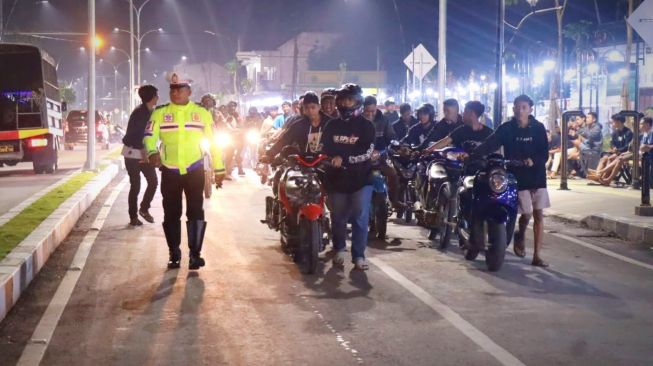 60 Motor Berknalpot Brong Diamankan Polisi