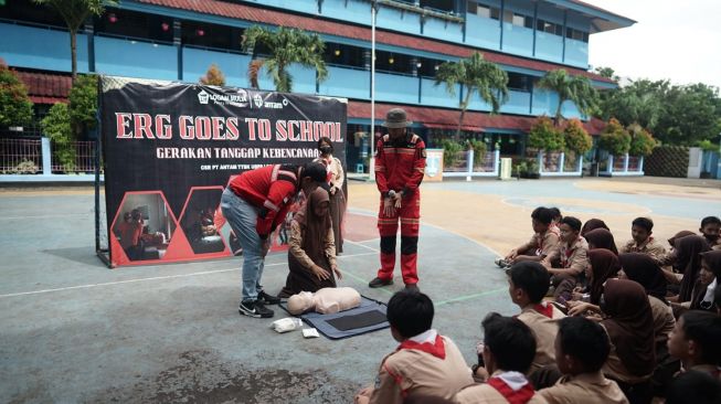 Antam Gelar ERG Goes To School untuk Kurangi Risiko Bencana