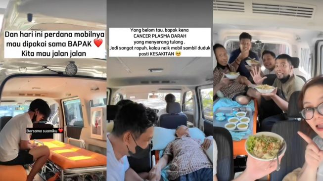 Viral, Seorang Anak Beli Ambulans Demi Bisa Ajak Ayahnya yang Sedang Sakit Jalan-jalan, Bikin Haru!