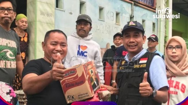 Tinjau 3 Titik Lokasi Banjir di Paccerakkang, Ketua DPRD Makassar Salurkan 