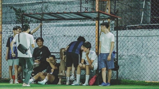 Potret Rizky Febian Main Bola (Instagram/@rizkyfbian)