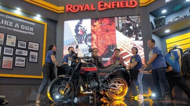 Sesi peluncuran Royal Enfield Scram di IIMS 2023 [Royal Enfield].