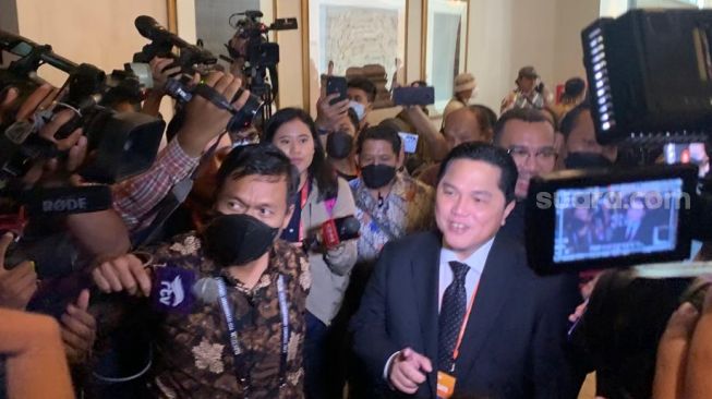 KLB PSSI: Beda dengan La Nyalla, Erick Thohir Tak Duduk di Barisan VVIP