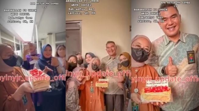 Jadi Idola Baru Emak-emak, Hakim Wahyu Iman Santoso Dapat Kejutan Ultah dari Penggemar: Senyumnya Manis Banget!