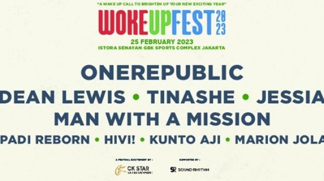 One Republic, Dean Lewis hingga Marion Jola Ramaikan Woke Up Fest 2023