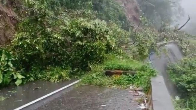 Akses Jalan Padang-Padang Panjang Putus Total Akibat Longsor dan Air Terjun Lembah Anai Meluap