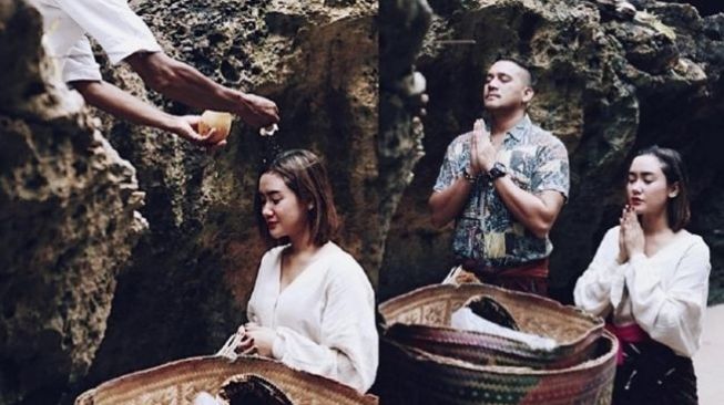 Artis Jalani Ritual Melukat (Instagram/@cita_citata) 