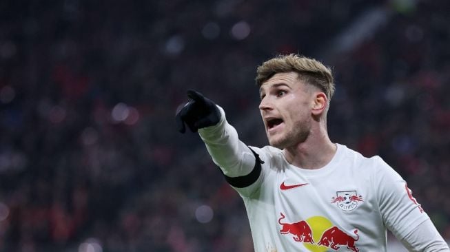 Penyerang RB Leipzig, Timo Werner. [Ronny Hartmann / AFP]