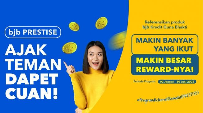 Ajak Teman jadi Nasabah bank bjb, Bisa Dapat Cuan Sampai dengan Rp350 Ribu