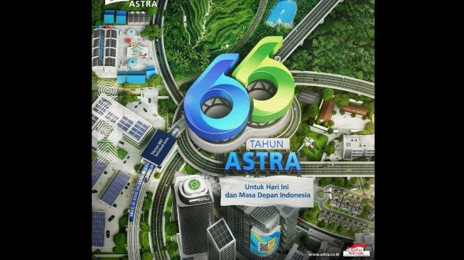 Hari ulang tahun ke-66 Astra yang mengangkat tema "Astra untuk Hari ini dan Masa Depan Indonesia" [Astra International Tbk].