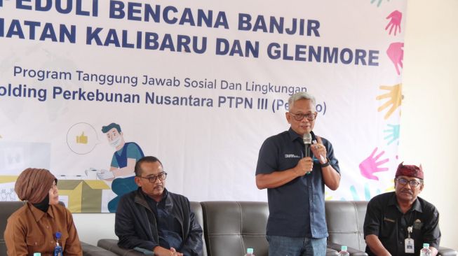 Perkebunan Nusantara Group Salurkan Bantuan untuk Korban Banjir Bandang di Kalibaru Banyuwangi