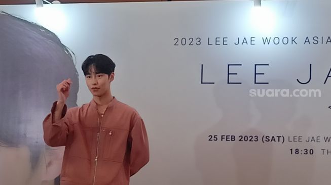 Lee Jae Wook bertemu di The Kasablanka Hall, Jakarta Selatan pada Jumat (24/2/2023) [Pahami.id/Rena Pangesti]