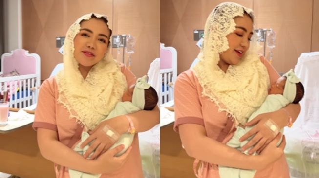 Momen Bella Shofie Melahirkan Anak Kedua (Instagram/@bellashofie_rigan)